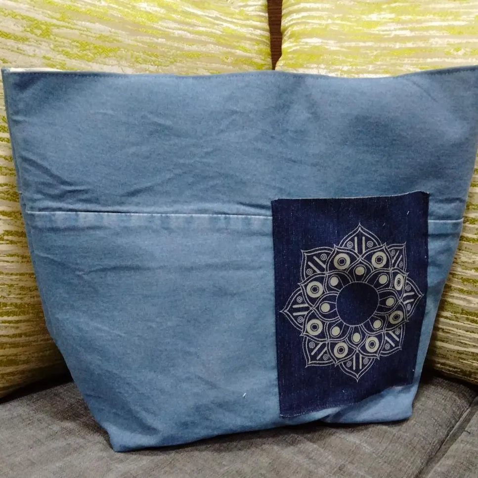 Sky Blue Denim Purse
