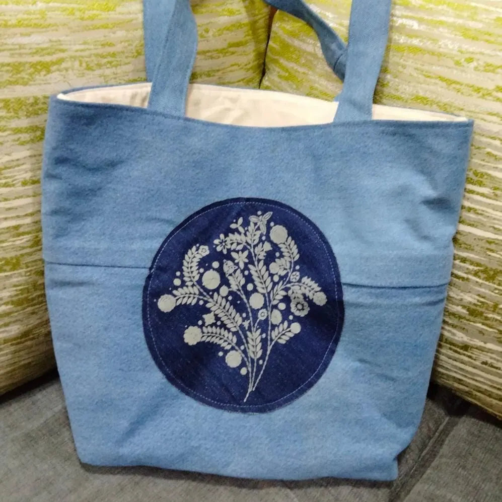 Sky Blue Denim Purse